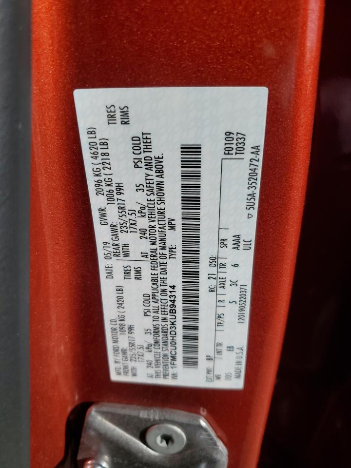 1FMCU0HD3KUB94314 2019 FORD ESCAPE - Image 16
