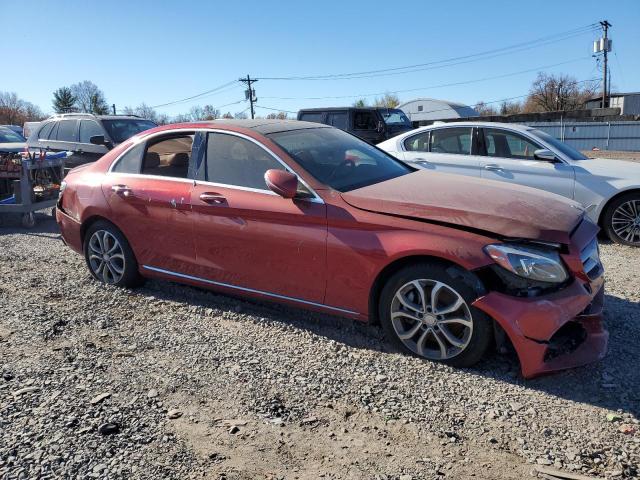  MERCEDES-BENZ C-CLASS 2016 Czerwony