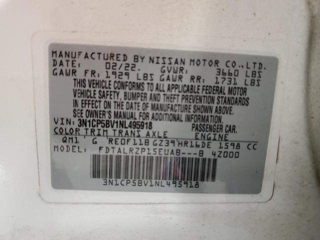 3N1CP5BV1NL495918 Nissan Kicks S 13