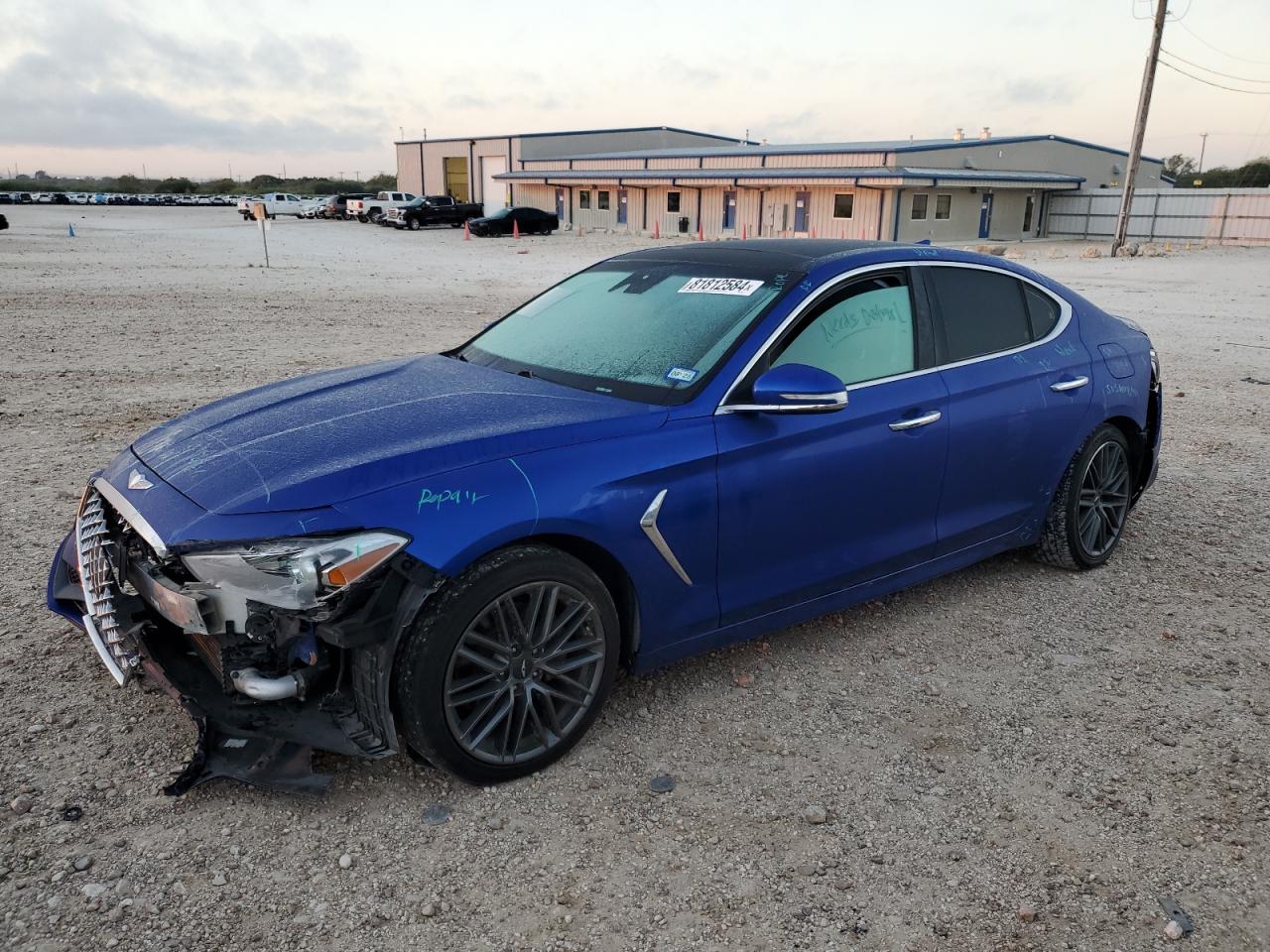 VIN KMTG34LA3KU037414 2019 GENESIS G70 no.1