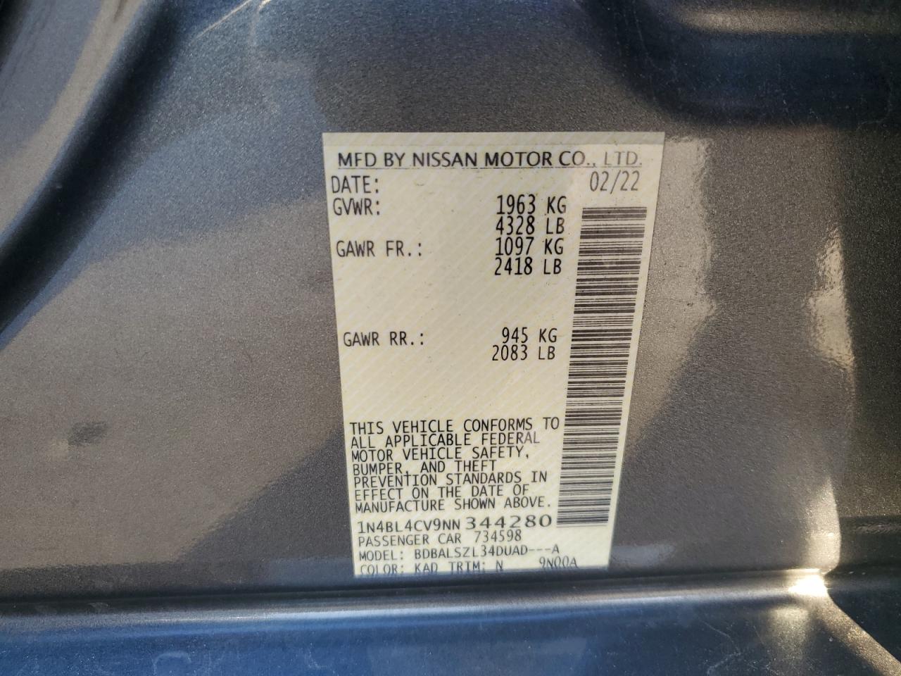 2022 Nissan Altima - Image 14