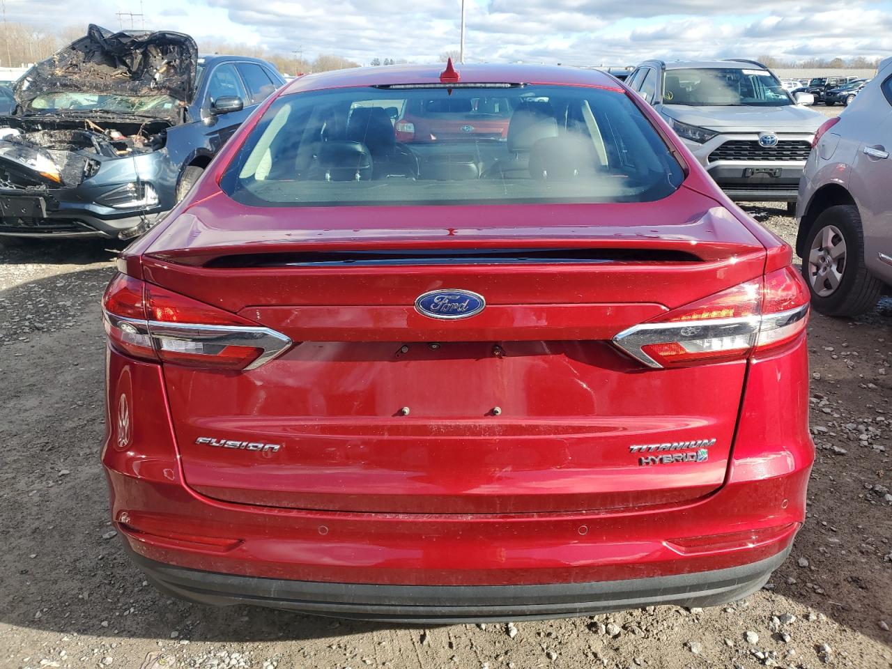 2019 Ford Fusion Titanium VIN: 3FA6P0RU8KR214593 Lot: 80004824