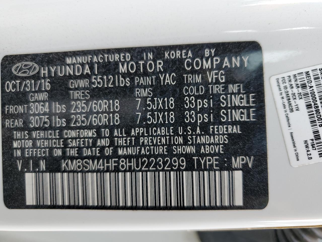 2017 Hyundai Santa Fe - Image 13