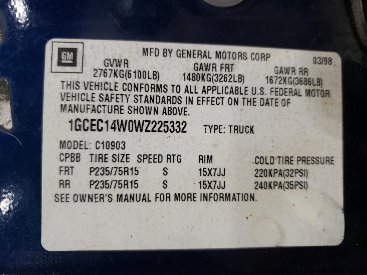 1998 Chevrolet GMT-400 - Image 14