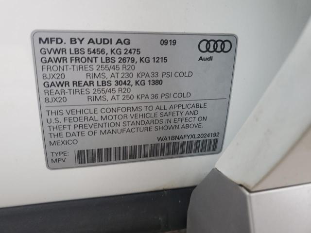 WA1BNAFYXL2024192 Audi Q5 PREMIUM 14