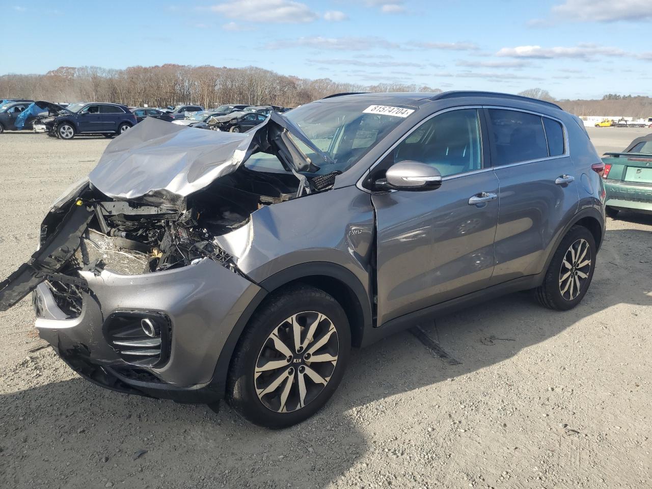 2018 Kia Sportage Ex na sprzedaż w Assonet, MA - Front End