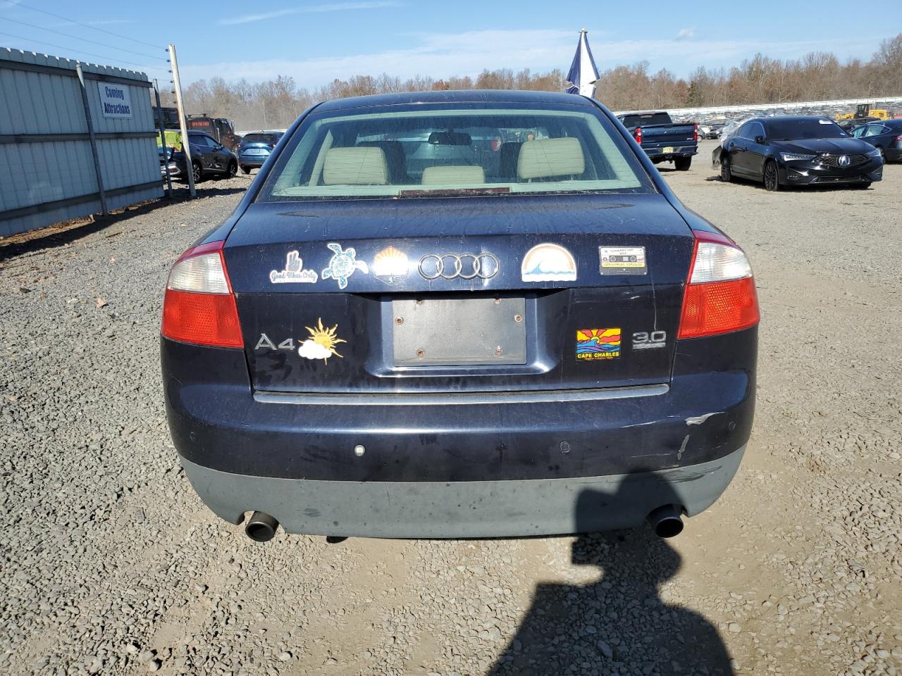 2002 Audi A4 3.0 Quattro VIN: WAULT68EX2A115724 Lot: 79396474