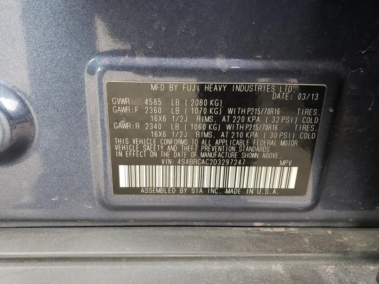 2013 Subaru Outback - Image 15