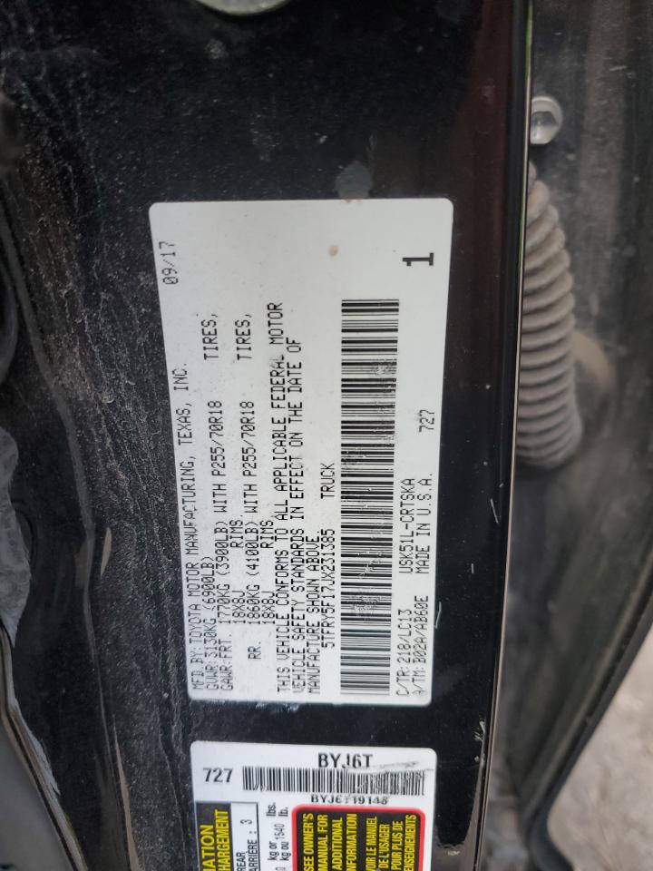 VIN 5TFRY5F17JX231385 2018 TOYOTA TUNDRA no.12