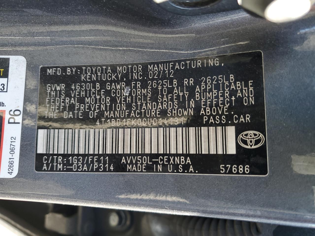 2012 Toyota Camry - Image 12