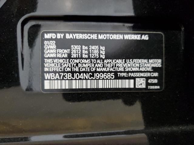 WBA73BJ04NCJ99685 BMW 5 Series 540 XI 12