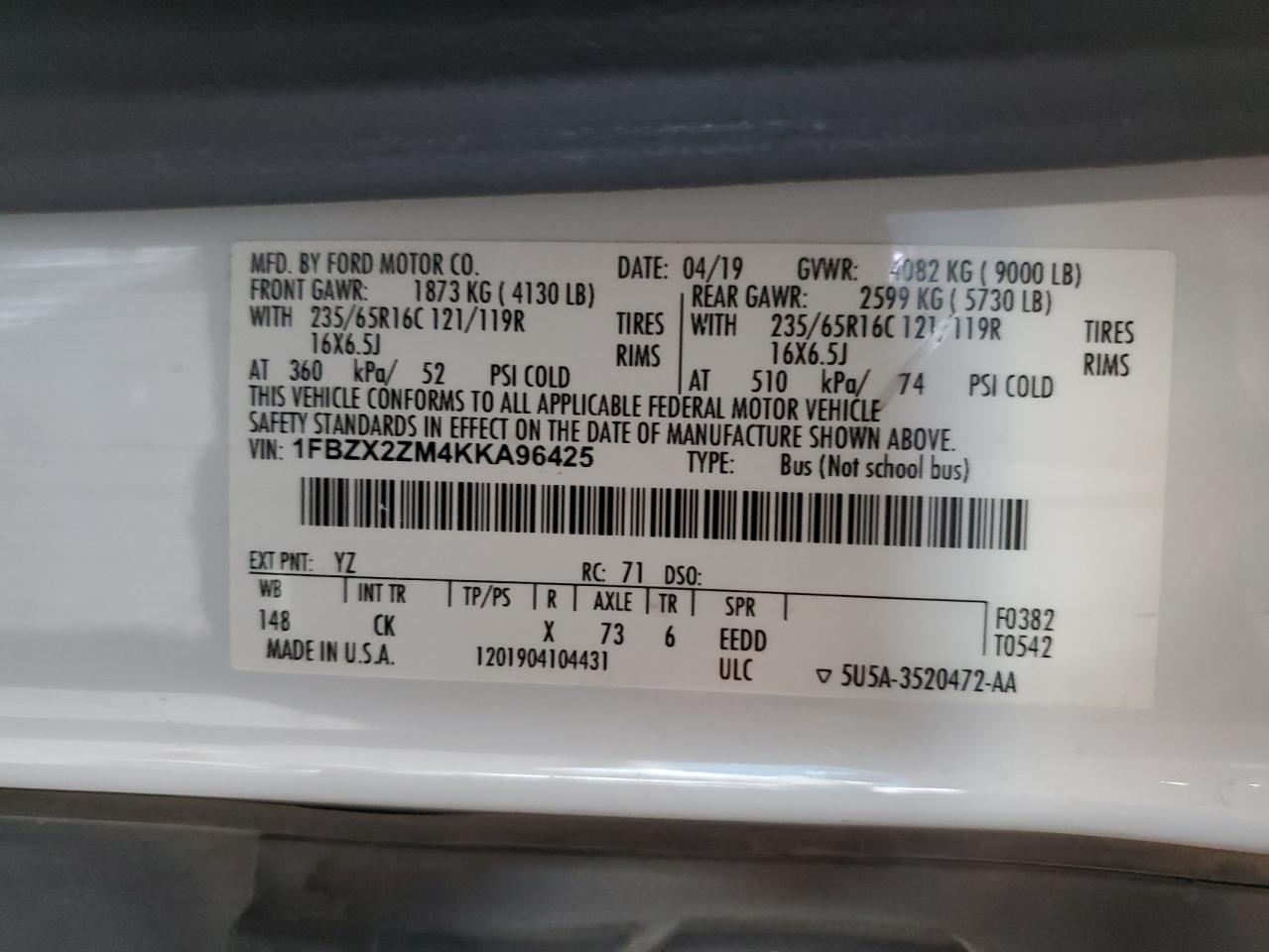 2019 Ford Transit - Image 13