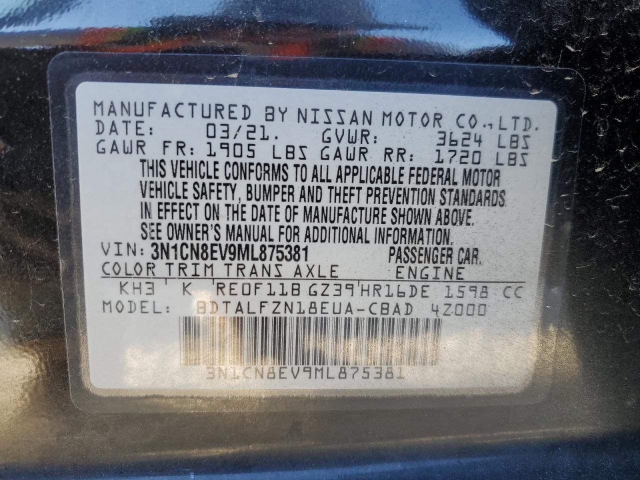 2021 Nissan Versa - Image 13
