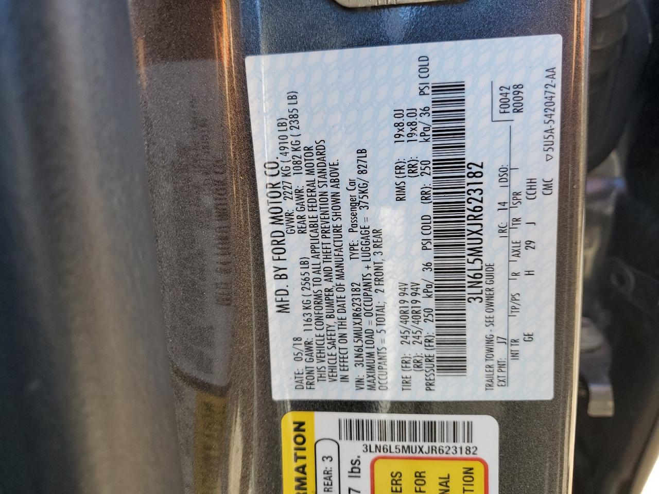 2018 Lincoln MKZ - Image 12