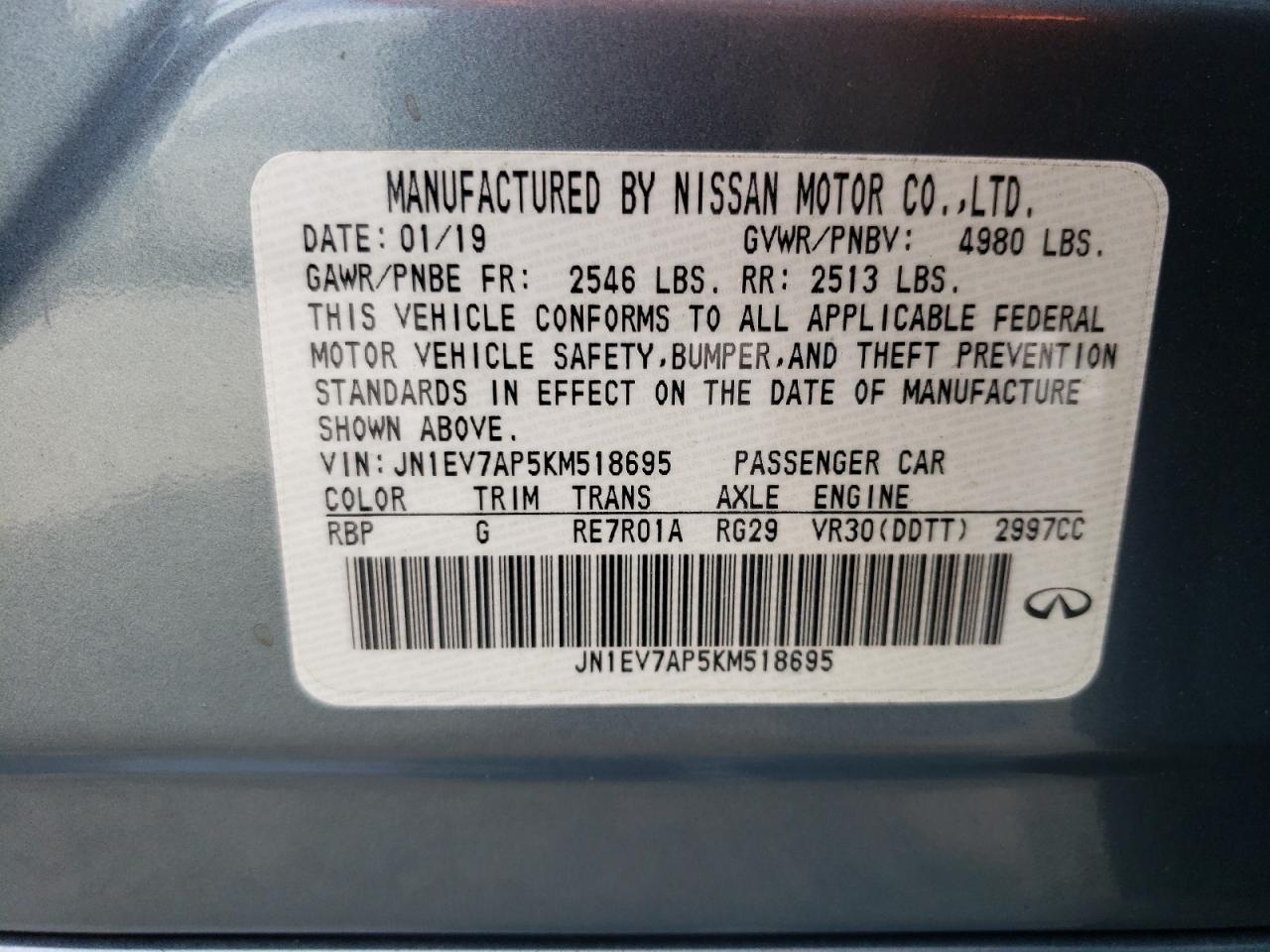 2019 Infiniti Q50 - Image 13