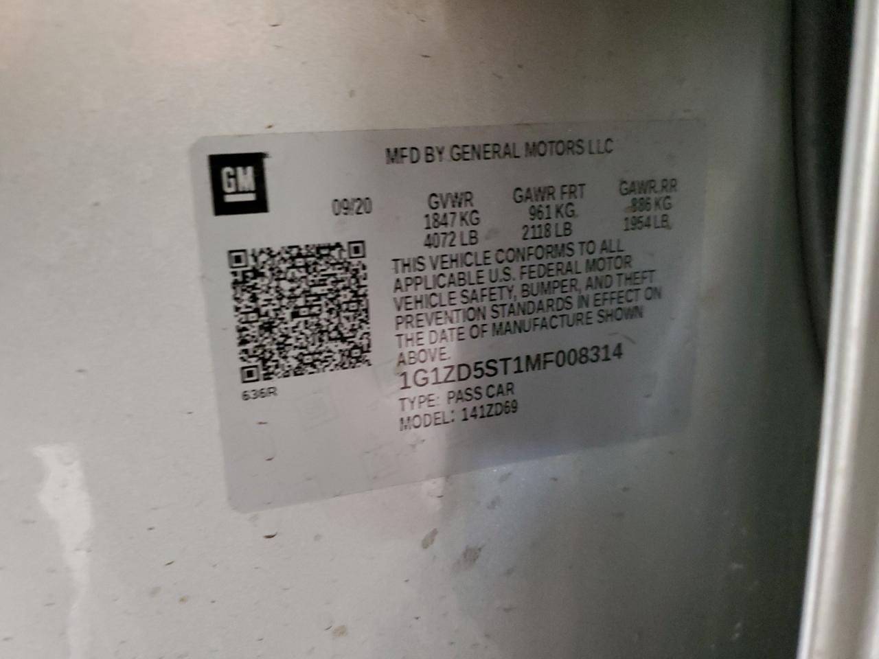 2021 Chevrolet Malibu - Image 14