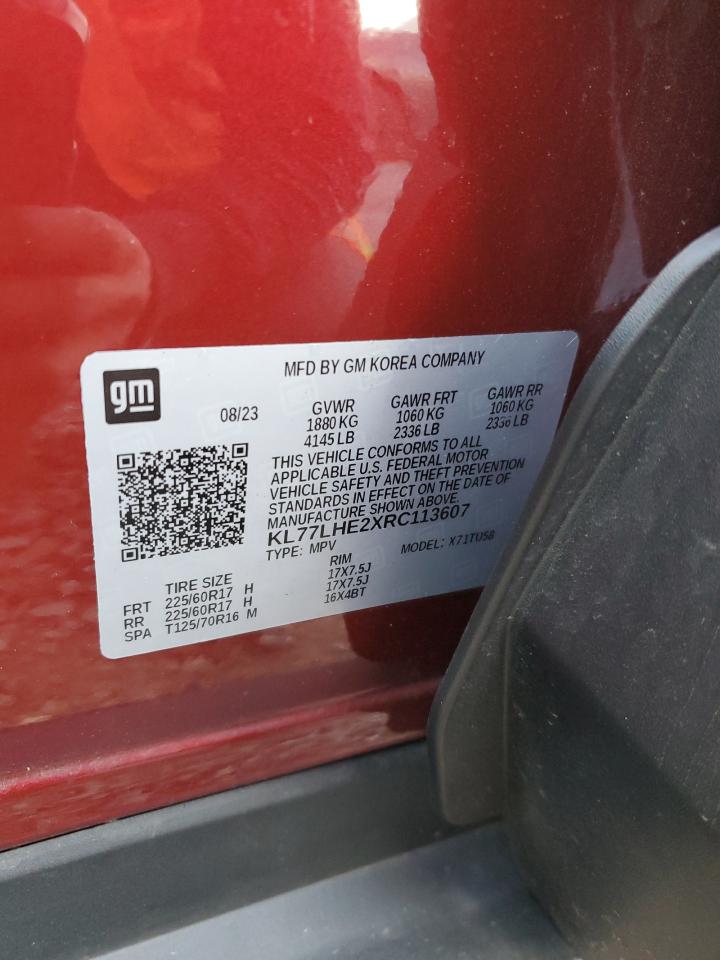 KL77LHE2XRC113607 2024 CHEVROLET TRAX - Image 13