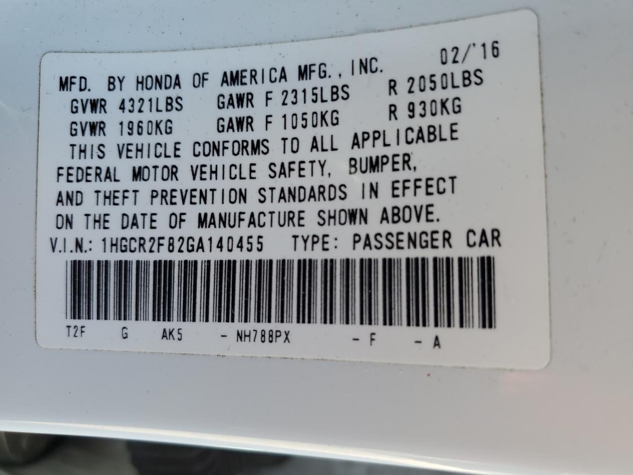 2016 Honda Accord - Image 12