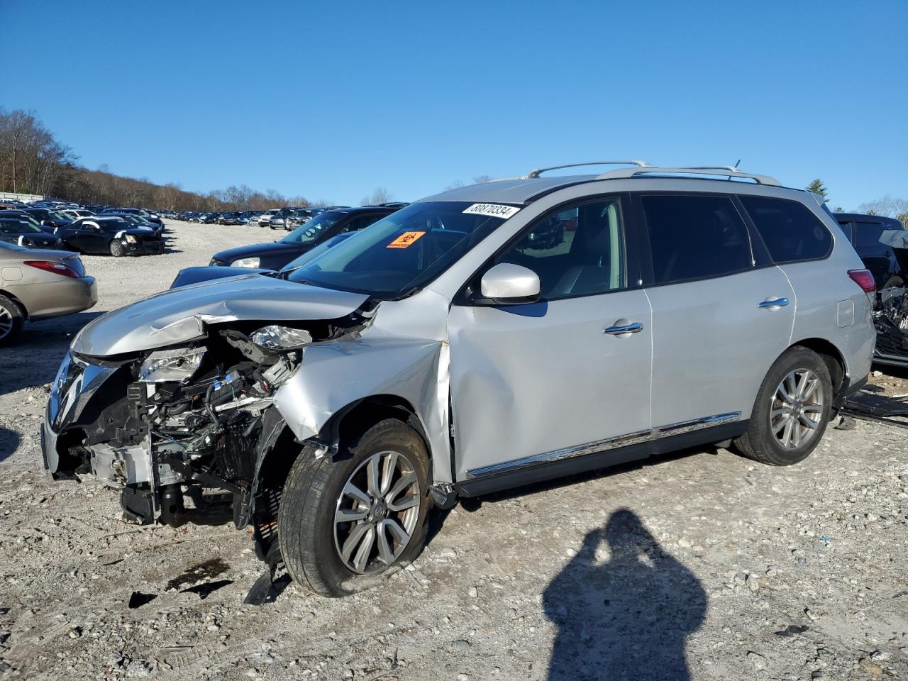 2013 Nissan Pathfinder S за продажба в West Warren, MA - Front End