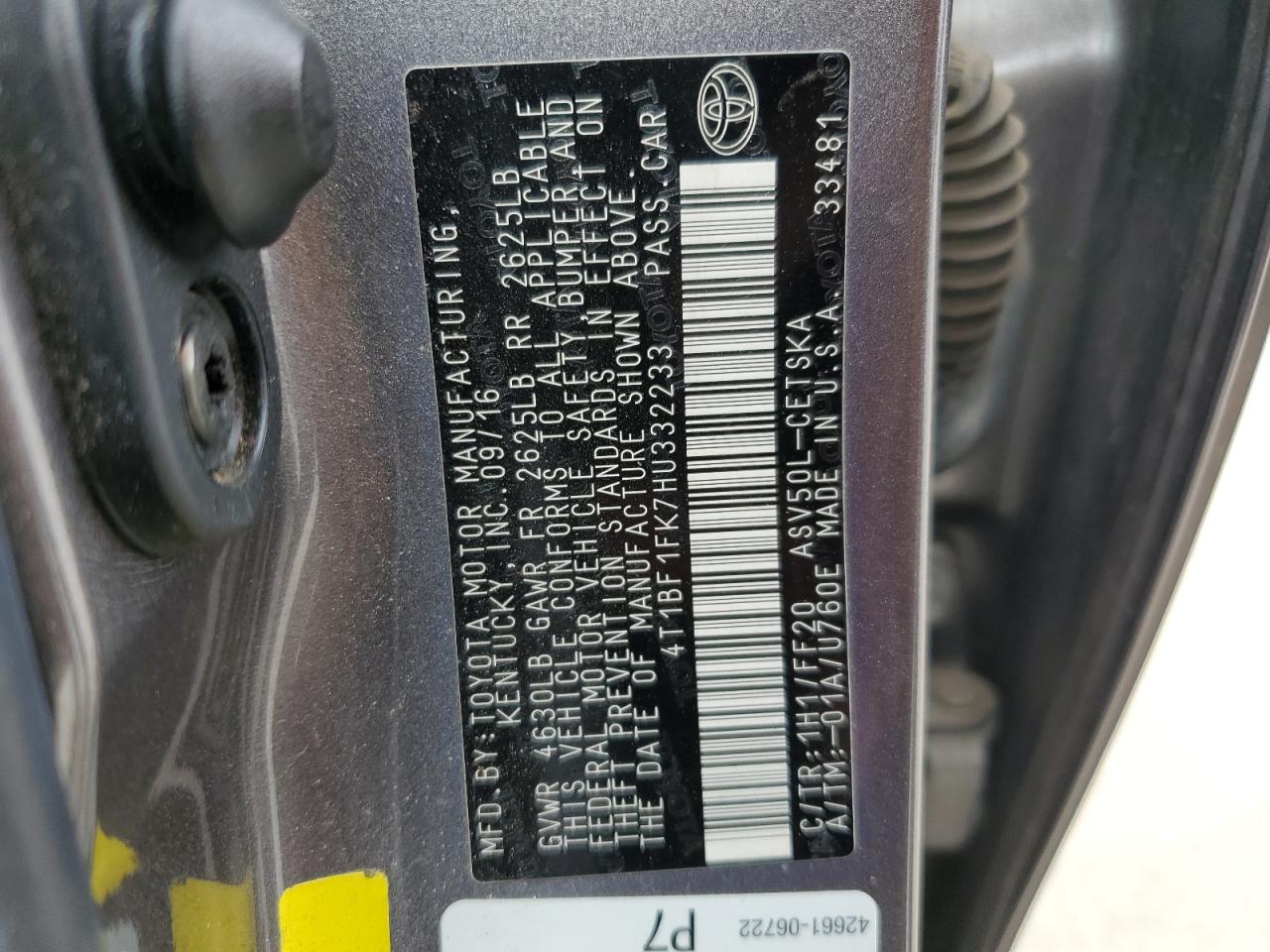 2017 Toyota Camry - Image 12