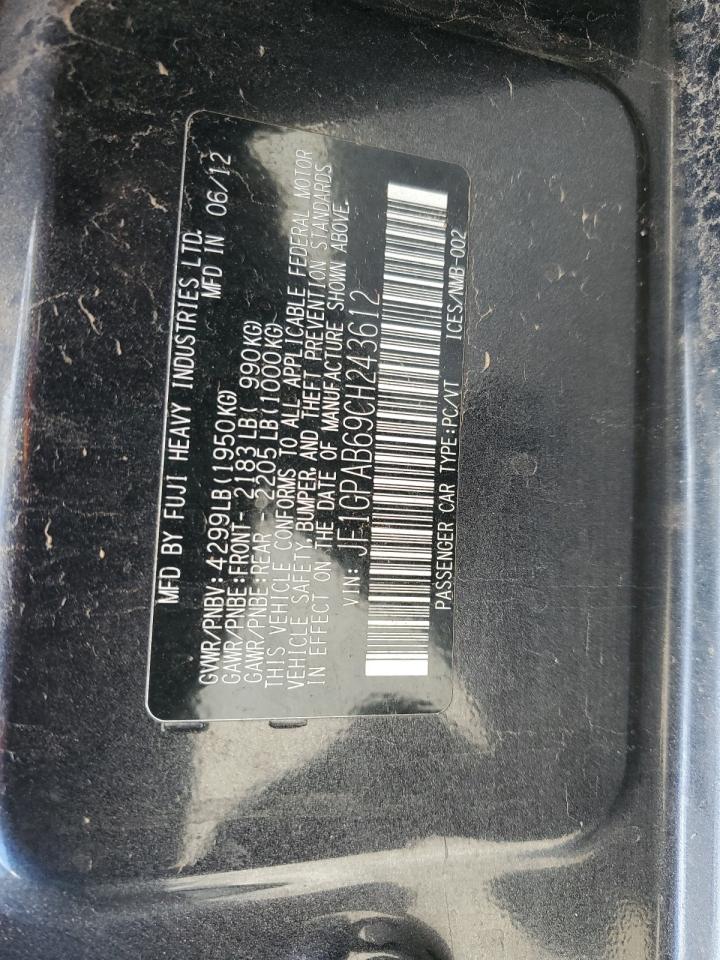 2012 Subaru Impreza Premium VIN: JF1GPAB69CH243612 Lot: 80985754