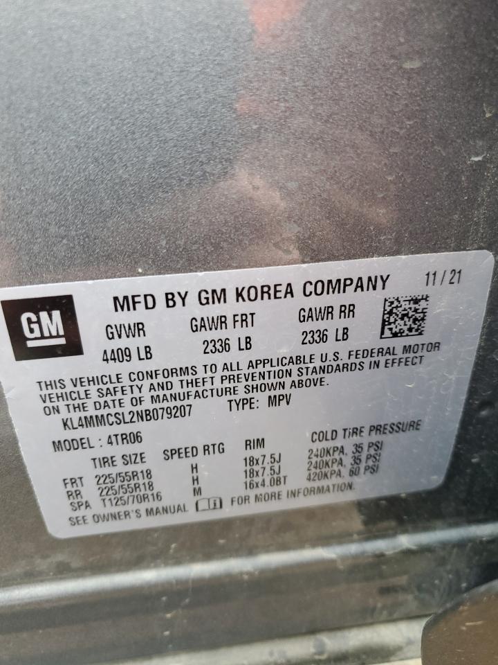 2022 Buick Encore Gx Preferred VIN: KL4MMCSL2NB079207 Lot: 80219474