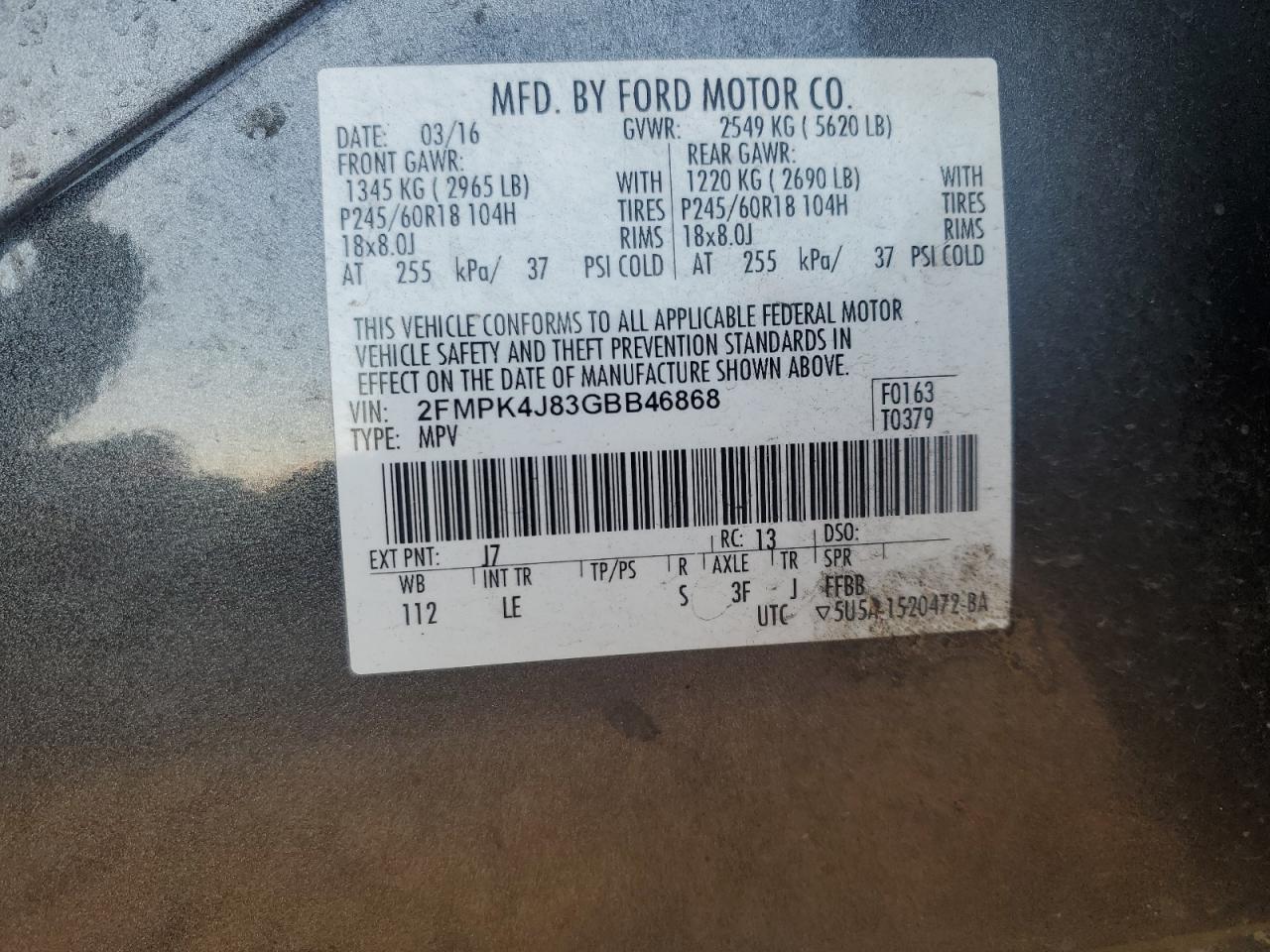 2016 Ford Edge - Image 13