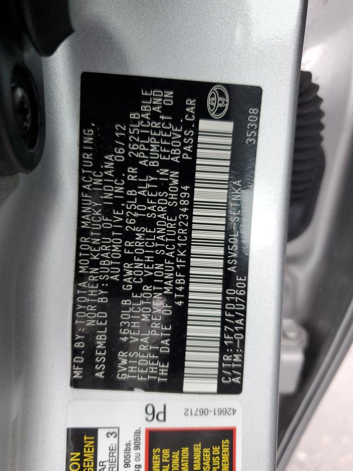 2012 Toyota Camry - Image 12