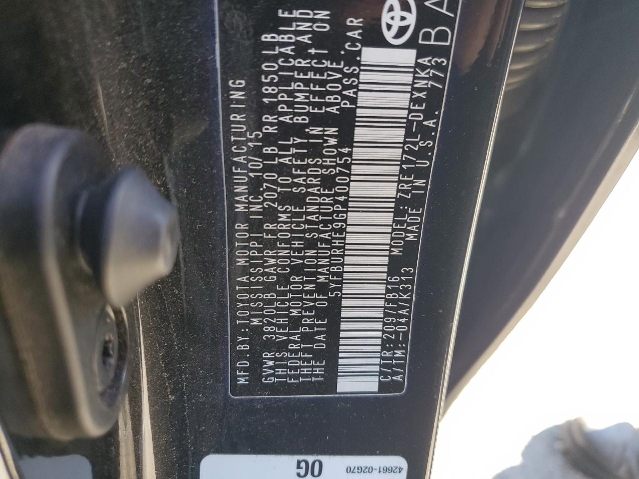 2016 Toyota Corolla - Image 12