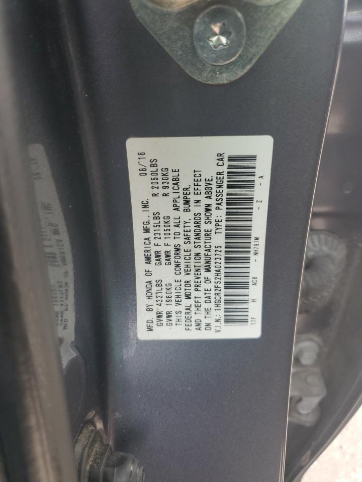 VIN 1HGCR2F52HA023725 2017 HONDA ACCORD no.12