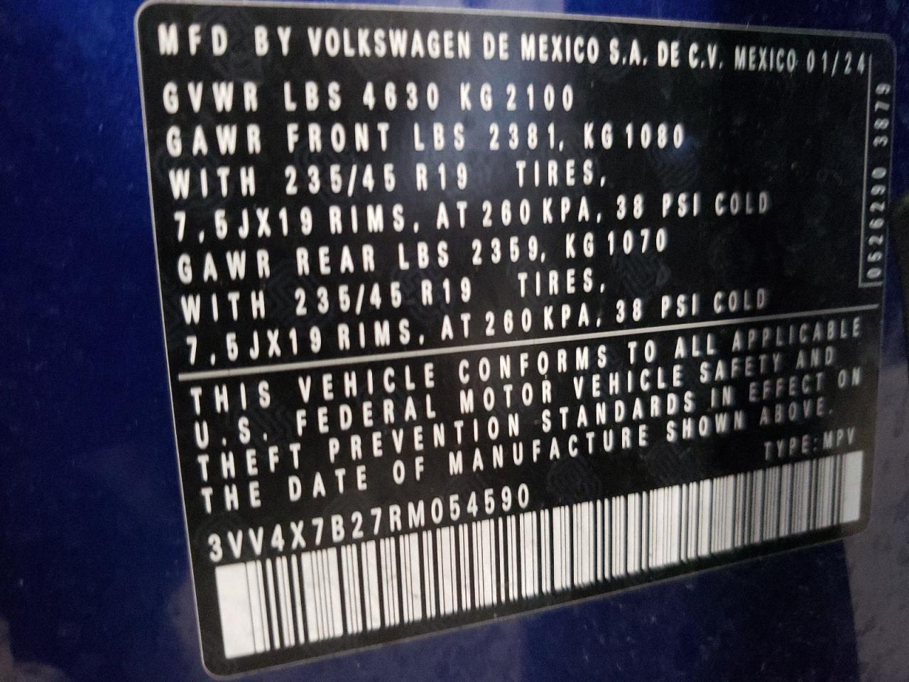 3VV4X7B27RM054590 2024 VOLKSWAGEN TAOS - Image 14