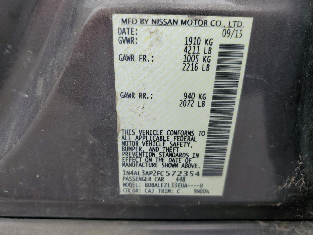 2015 Nissan Altima - Image 12