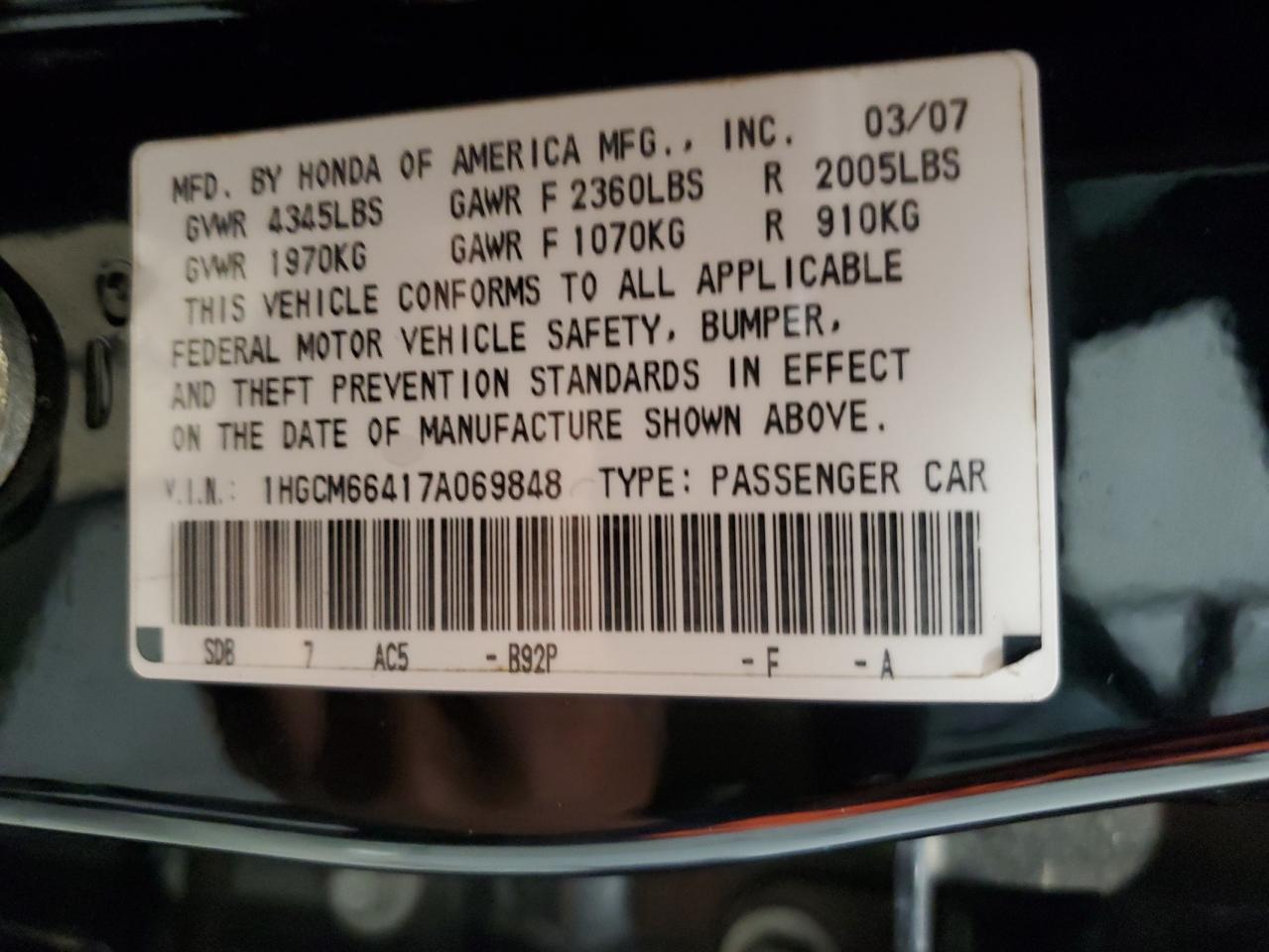 2007 Honda Accord - Image 12