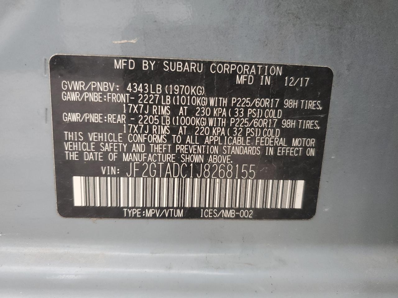 2018 Subaru XV - Image 13