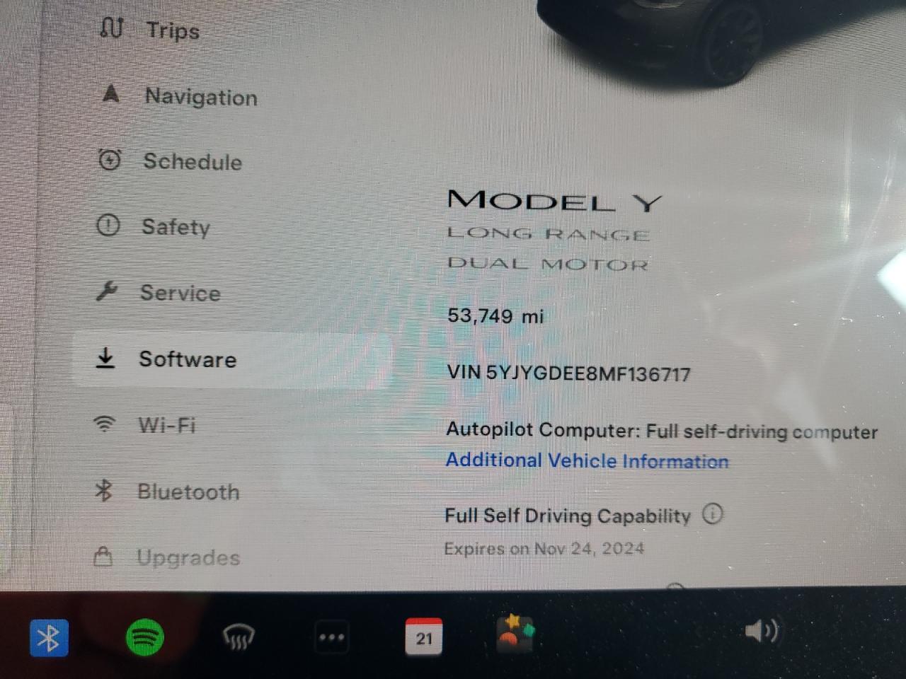 VIN 5YJYGDEE8MF136717 2021 TESLA MODEL Y no.9