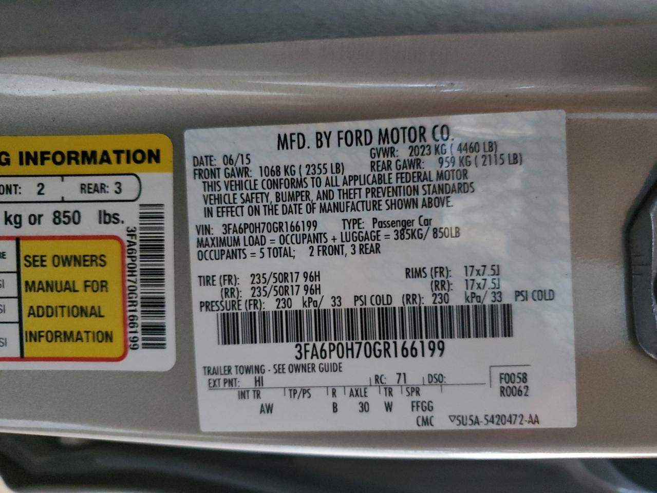 2016 Ford Fusion - Image 12
