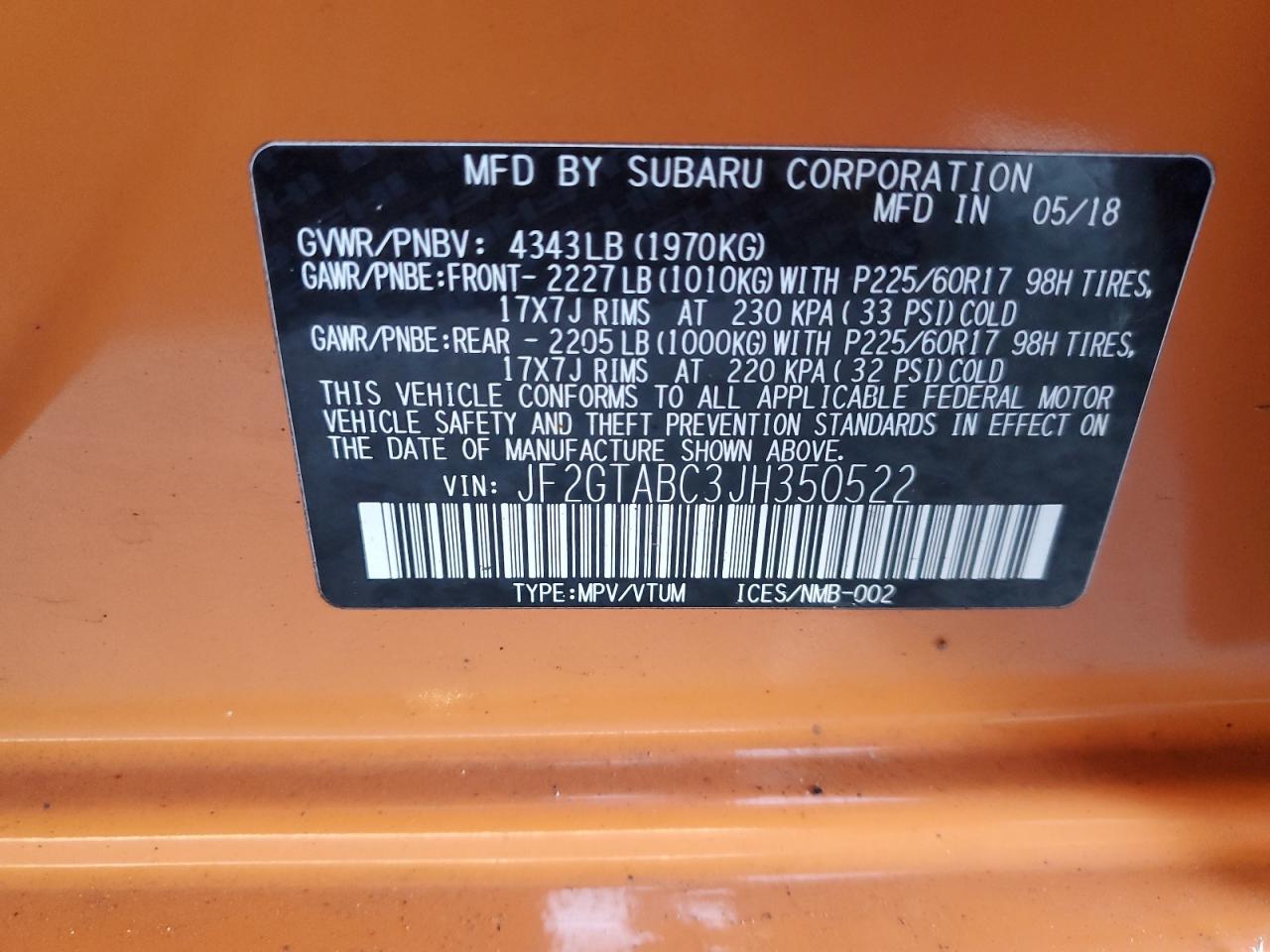 2018 Subaru XV - Image 13