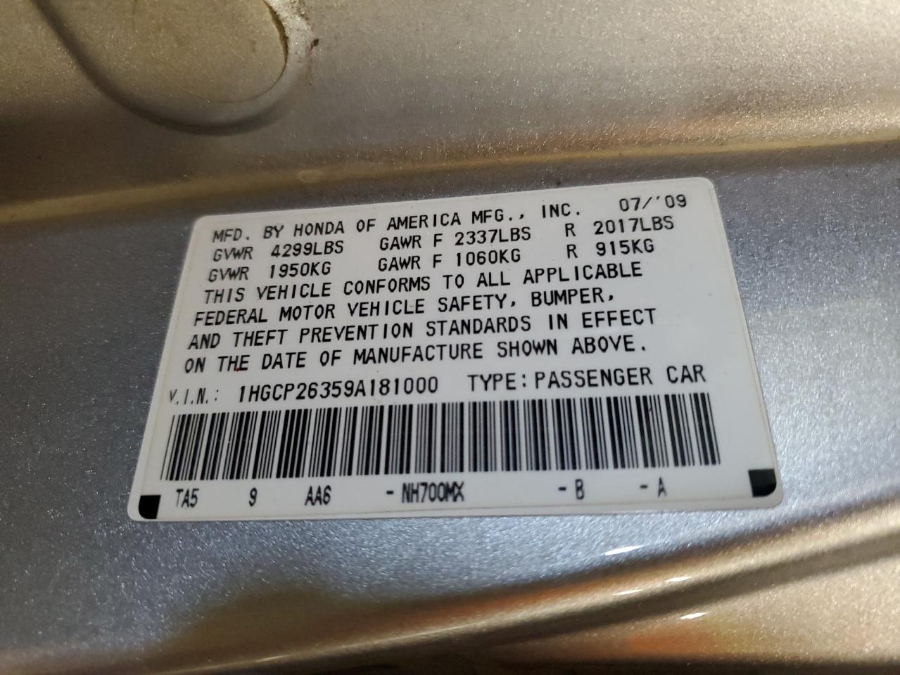 2009 Honda Accord - Image 12