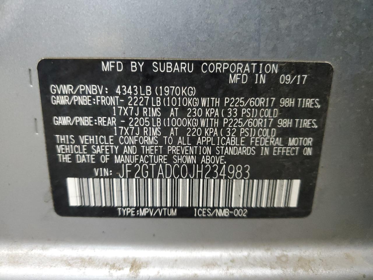 2018 Subaru XV - Image 14
