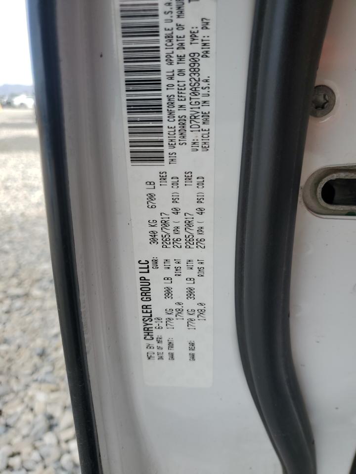 2010 Dodge Ram 1500 VIN: 1D7RV1GT0AS238909 Lot: 78147254
