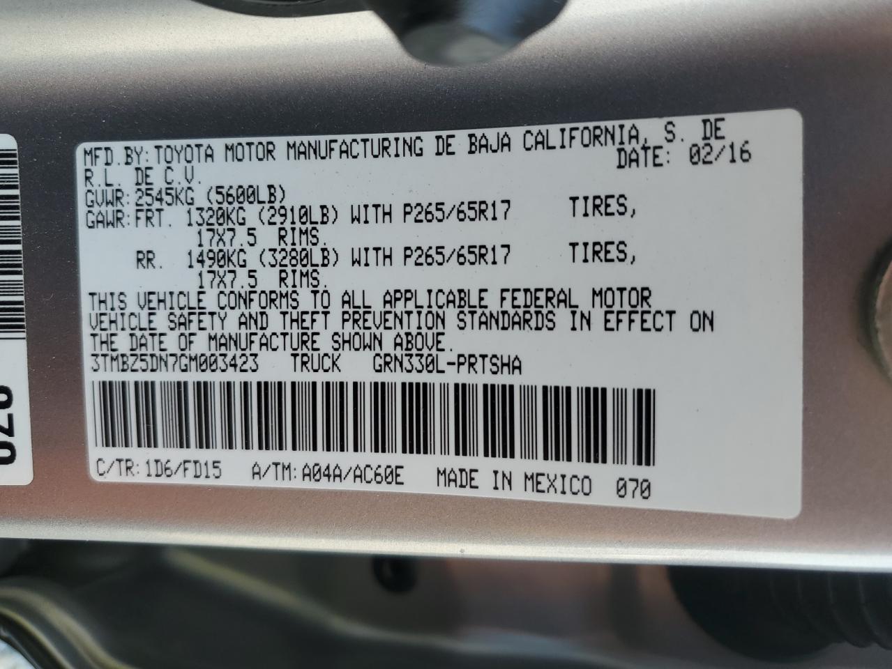 2016 Toyota Tacoma - Image 14