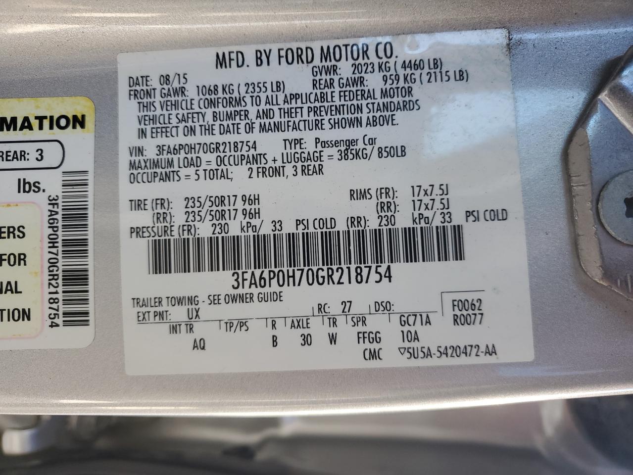 2016 Ford Fusion - Image 12