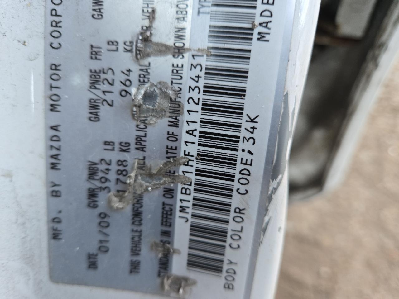 2010 Mazda 3 I VIN: JM1BL1HF1A1123431 Lot: 80480954