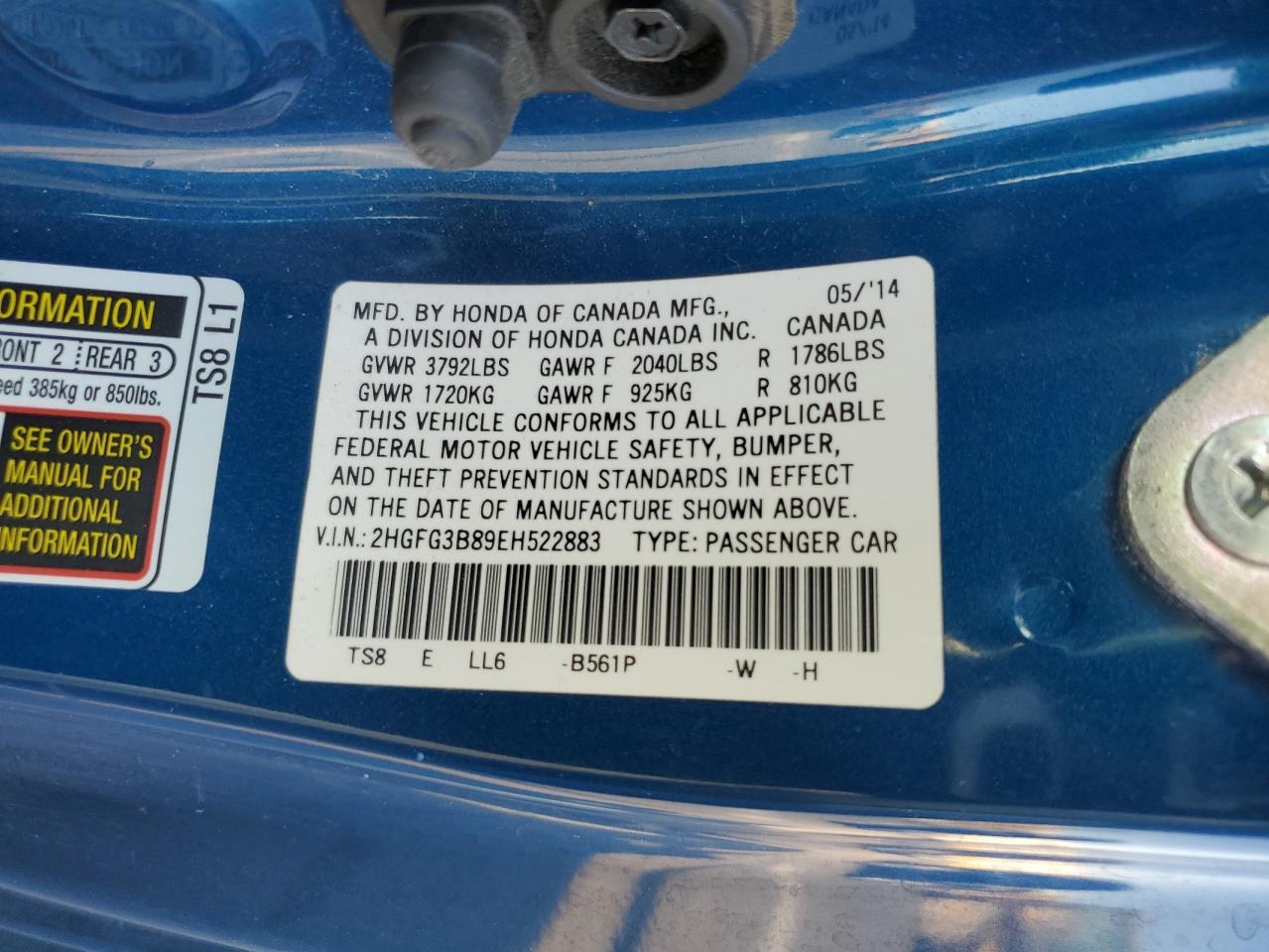 2014 Honda Civic - Image 13