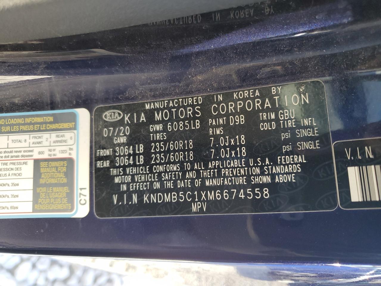 2021 Kia Sedona - Image 13