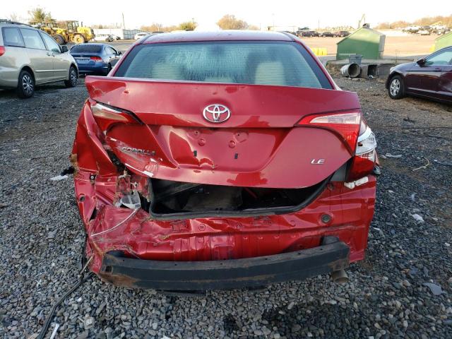  TOYOTA COROLLA 2017 Red