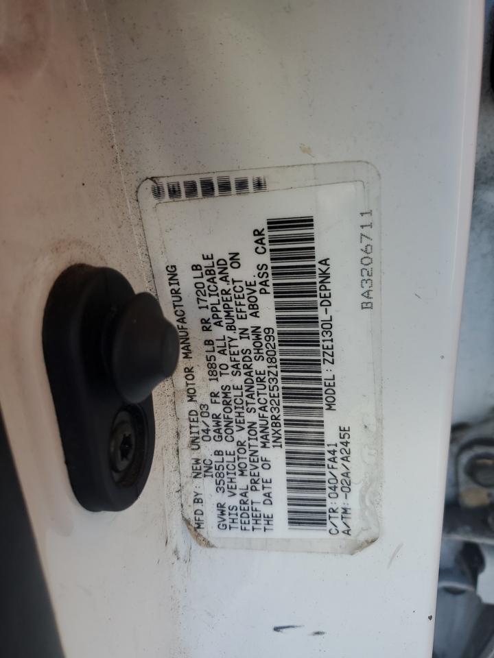 2003 Toyota Corolla Ce VIN: 1NXBR32E53Z180299 Lot: 79409684