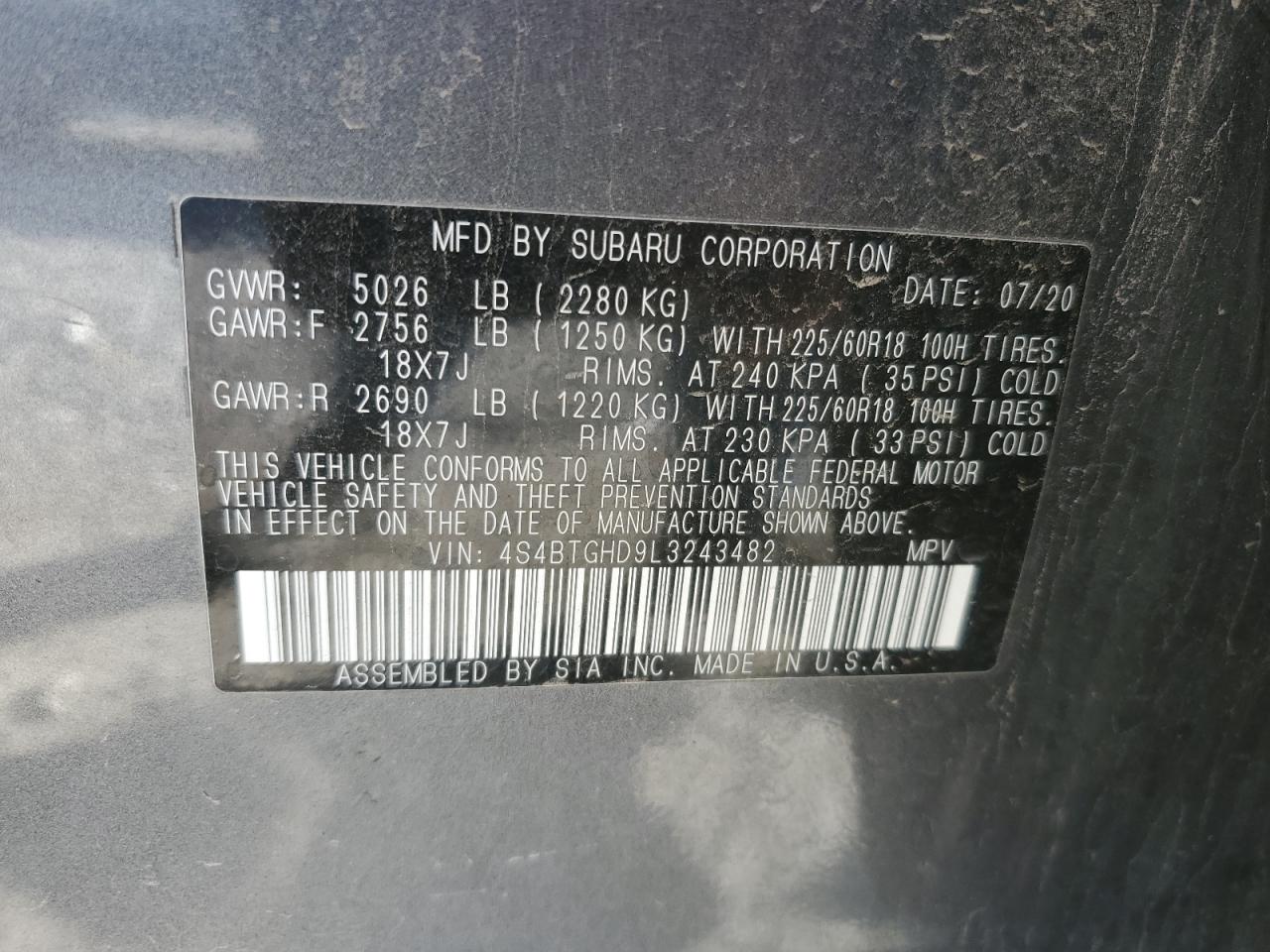 2020 Subaru Outback - Image 13