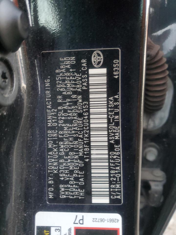 2012 Toyota Camry - Image 13