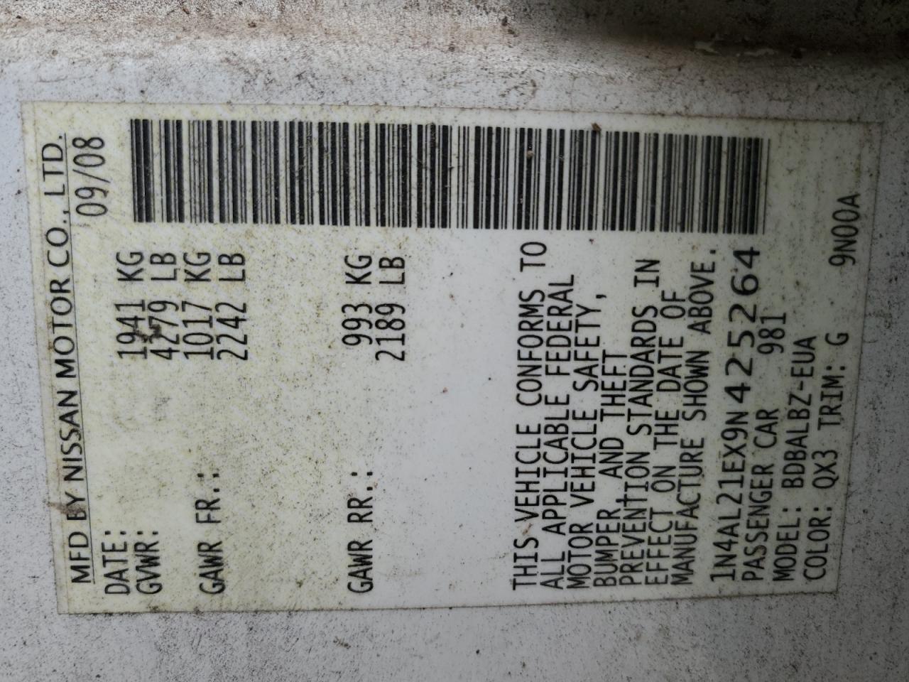 2009 Nissan Altima - Image 12